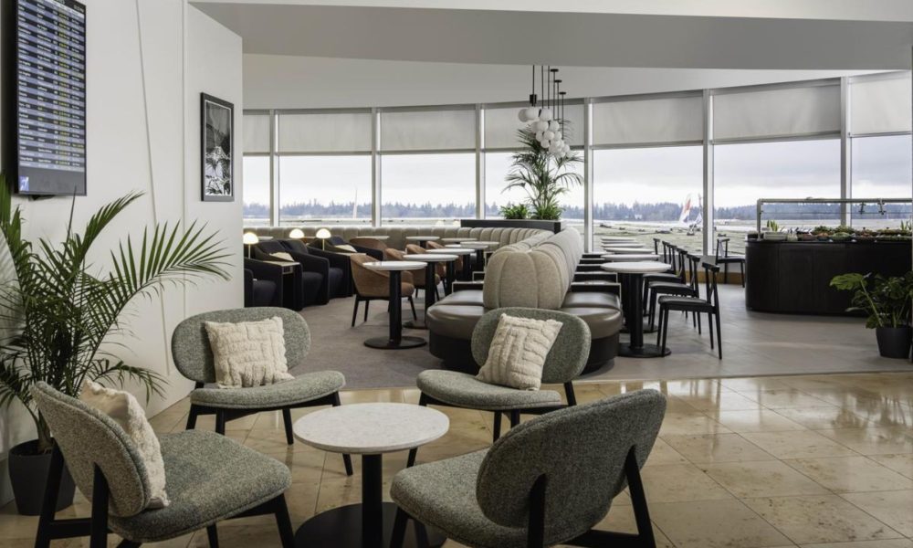 British Airways officially opened their luxury longue at Seattle-Tacoma International Airport combining natural taste with global style