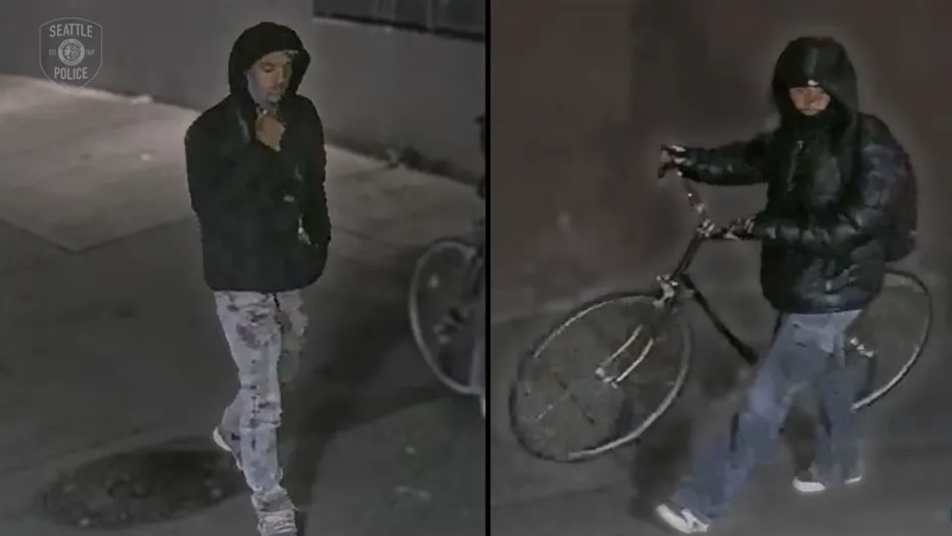 Seattle police are still looking for two people they think are responsible for a fatal stabbing in the University District. They have released surveillance video and are asking the public to help them find the people involved.