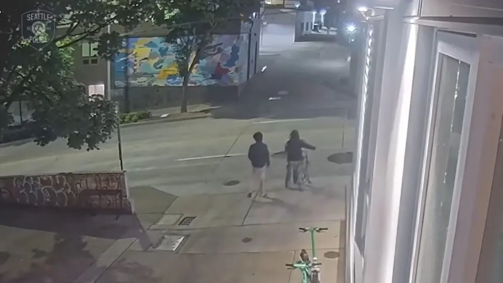 Seattle police are still looking for two people they think are responsible for a fatal stabbing in the University District. They have released surveillance video and are asking the public to help them find the people involved.