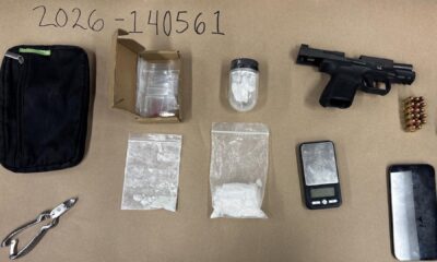 A routine traffic stop in South Seattle turned into a weapons and narcotics arrest after officers pulled over a motorcycle and later recovered a handgun, methamphetamine, fentanyl and drug equipment, according to Seattle police.